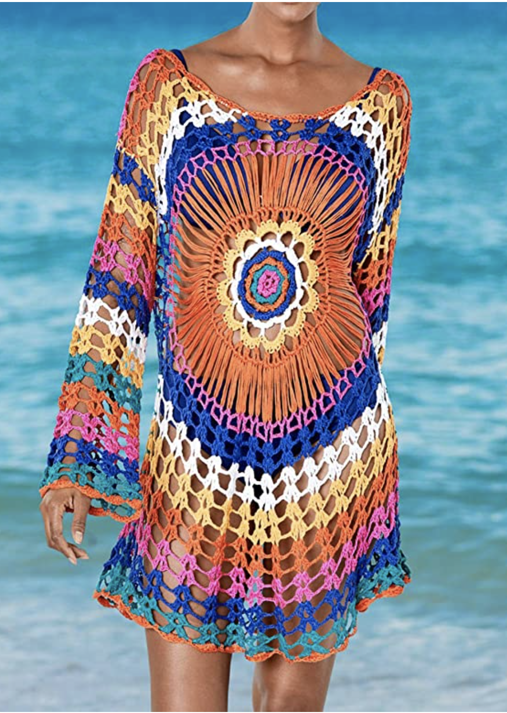 crochet coverup dress