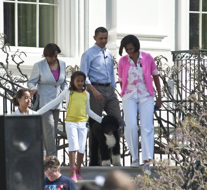 Bo Obama is spotted at the 2010 Easter Egg Roll