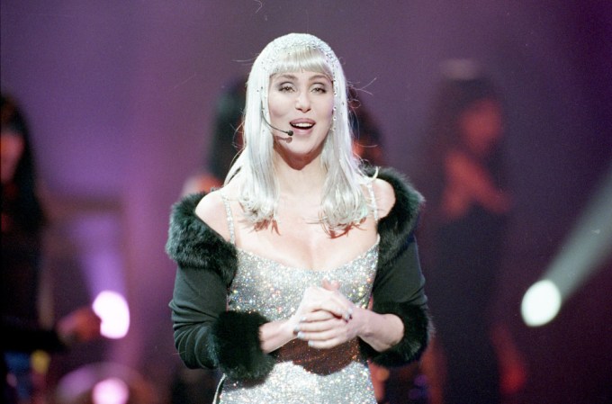 Cher Performs At 1999 BRIT Awards