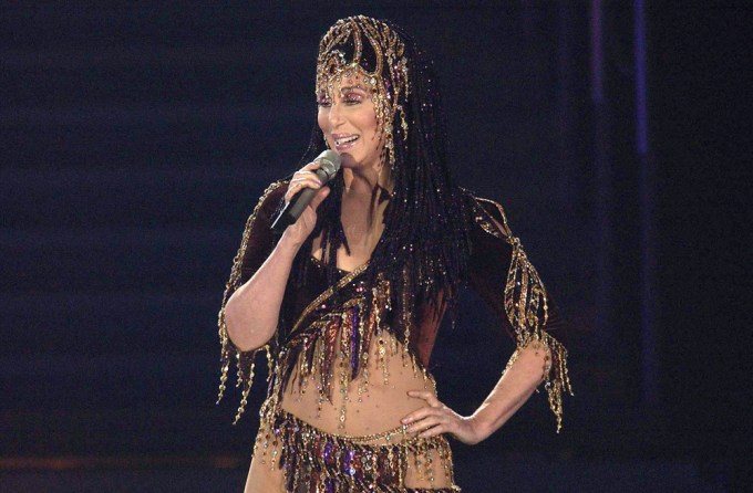 Cher Performing In Glasgow In 2004