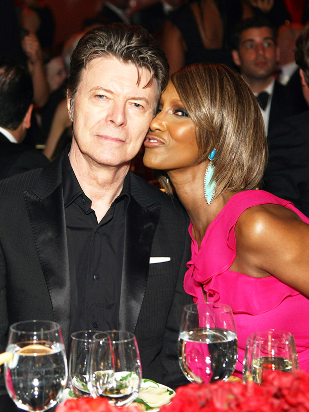 David Bowie and Iman 