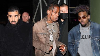 Drake, Travis Scott, Chris Brown