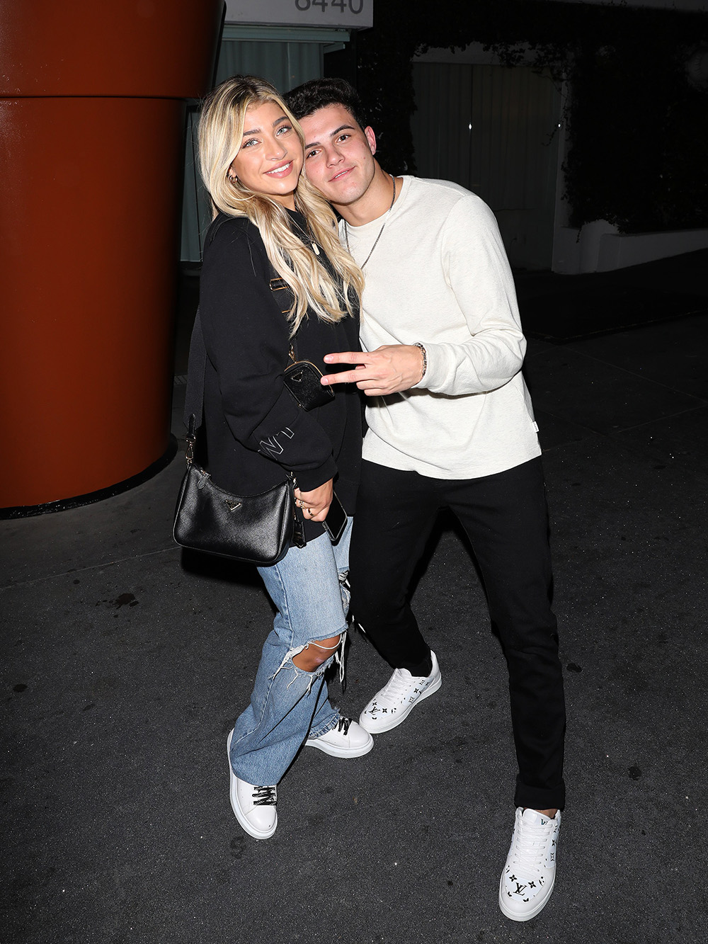 Gia Giudice and boyfriend Christian Carmichael strike a pose after having dinner at LA hot spot Craig's in West Hollywood. 25 May 2021 Pictured: Gia Giudice And Christian Carmichael. Photo credit: Photographer Group/MEGA TheMegaAgency.com +1 888 505 6342 (Mega Agency TagID: MEGA757358_002.jpg) [Photo via Mega Agency]