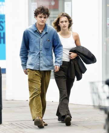 London, UNITED KINGDOM  - *EXCLUSIVE*  - The son of the American Actor Johnny Depp, 18-year old Jack Depp dons his denim shirt and spotted taking a leisurely lunchtime stroll through the capital with his French model girlfriend Camille Jansen.Pictured: Jack Depp - Camille JansenBACKGRID USA 4 AUGUST 2020 USA: +1 310 798 9111 / usasales@backgrid.comUK: +44 208 344 2007 / uksales@backgrid.com*UK Clients - Pictures Containing ChildrenPlease Pixelate Face Prior To Publication* *CLIENT RESTRICTION APPLIED*