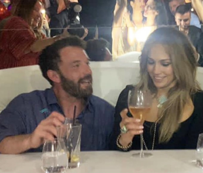 J. Lo & Ben Affleck at her 52nd birthday party