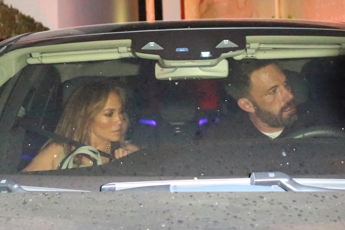 Jennifer Lopez and Ben Affleck leaving dinner at Craig’s