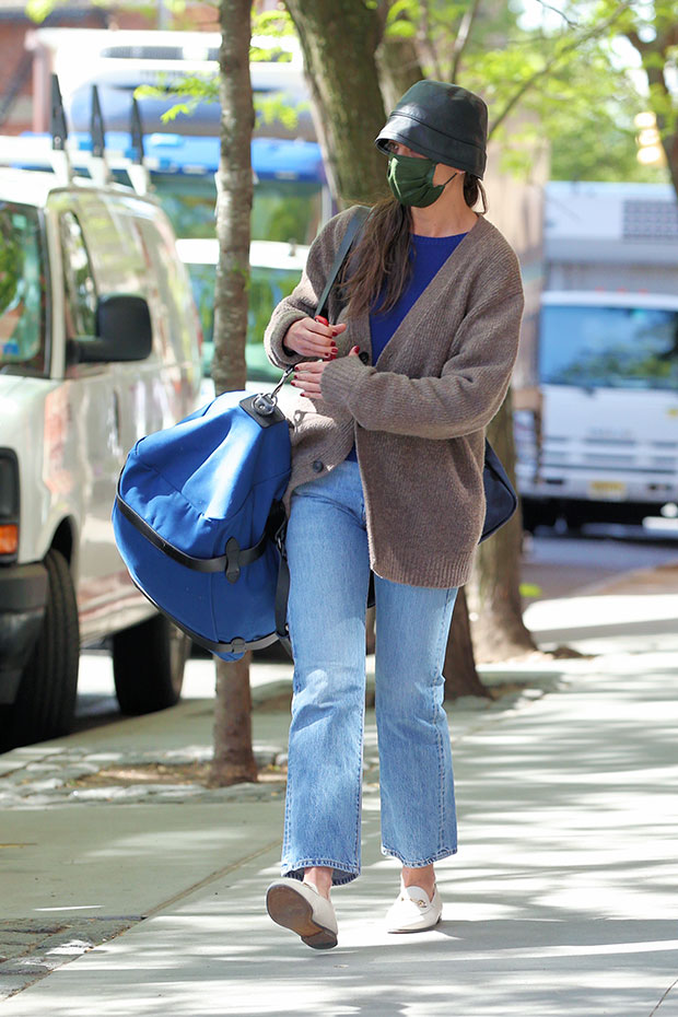 Katie holmes discount khaite cardigan