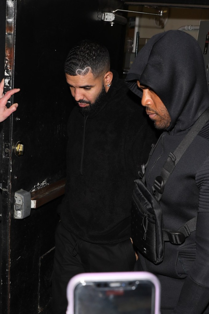 Drake is seen leaving Kendall Jenner’s party