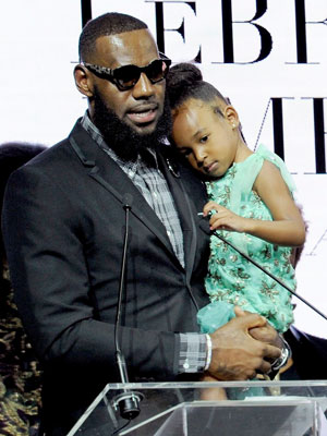 LeBron and Zhuri James