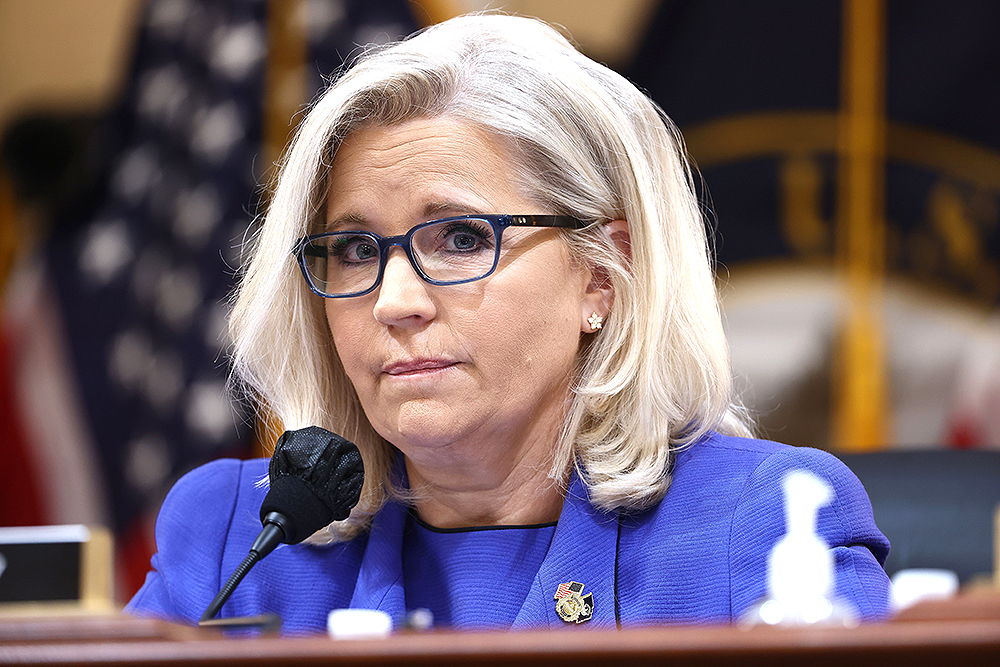 Vice Chairperson and Republican Representative Liz Cheney of Wyoming delivers he opening remarks during the select committee investigating the January 6th Capitol attack in the Cannon House Office Building in Washington DC, USA, 09 June 2022. The committee will hold at least five more public hearings in the coming weeks.
House January 6 Select Committee Hearing in DC, Washington, USA - 09 Jun 2022