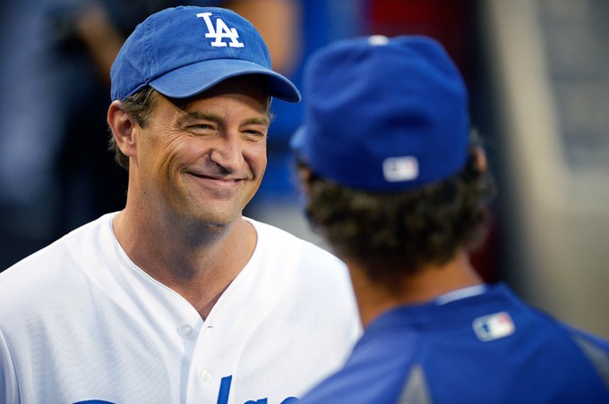 Matthew Perry Roots For The Dodgers