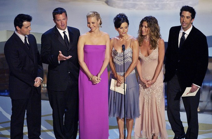 The ‘Friends’ Cast at the 2002 Emmy Awards