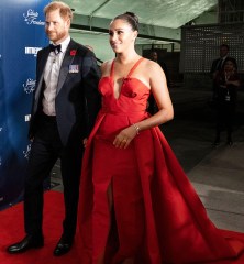 Prince Harry and Meghan Markle, Duke and Duchess of Sussex, arrive at the Intrepid Sea, Air & Space Museum for the Salute to Freedom Gala, in New York. The Duke of Sussex will also present the inaugural Intrepid Valor Award to five service members, veterans and their military families
Salute to Freedom Gala, New York, United States - 10 Nov 2021