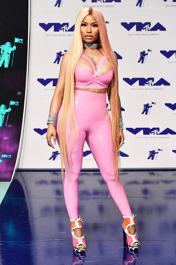 Nicki Minaj - Nicki Minaj attended Monica's Code Red Experience tour  rocking the Nicki Minaj Collection, Aquazzura snakeskin sandals and a  Chanel bag. Get the details on her look