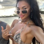 *EXCLUSIVE* After announcing her engagement to beau Thom Evans, 44-year-old Pussycat Doll Nicole Scherzinger is seen having a little fun in the sun on the beach during her sun-soaked holiday in Hawaii