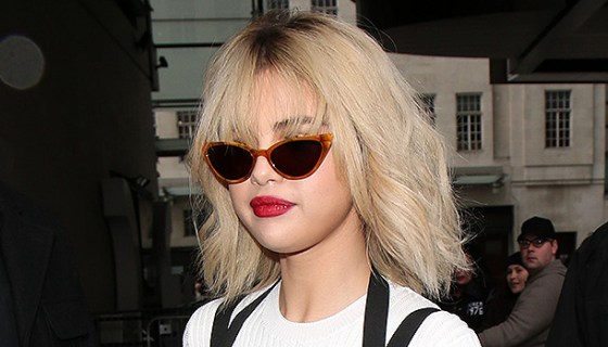 Selena Gomez Blonde Ponytail
