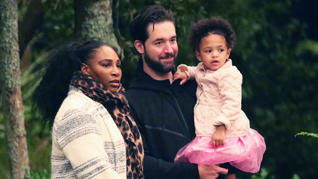 Serena Williams Daughter Olympia Cuddles Dad Alexis Ohanian Pics Hollywood Life