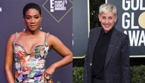 Tiffany Haddish and Ellen DeGeneres