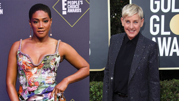 Tiffany Haddish and Ellen DeGeneres