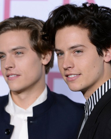 Dylan Sprouse, Cole Sprouse. Dylan Sprouse, left, and Cole Sprouse arrive at the Los Angeles premiere of "Five Feet Apart" on in Los Angeles
LA Premiere of "Five Feet Apart", Los Angeles, USA - 07 Mar 2019