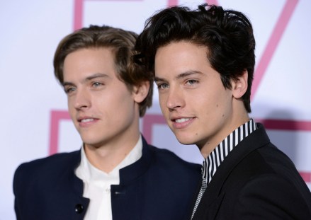 Dylan Sprouse, Cole Sprouse. Dylan Sprouse, left, and Cole Sprouse arrive at the Los Angeles premiere of "Five Feet Apart" on in Los Angeles
LA Premiere of "Five Feet Apart", Los Angeles, USA - 07 Mar 2019