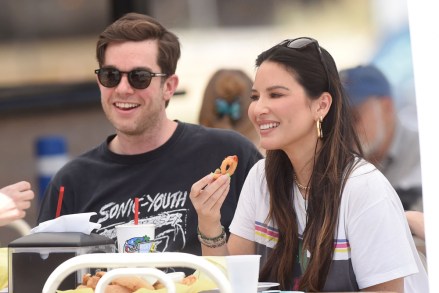 Exclusive All RoundMandatory Credit: Photo by Michael Simon/Shutterstock (12190275ae)Exclusive - First photos of John Mulaney and Olivia Munn after confirmation of their relationship. The two were all smiles and laughing out at lunch at Rick's Drive In & Out.Exclusive - John Mulaney and Olivia Munn on a date, Los Angeles, California, USA - 26 Jun 2021