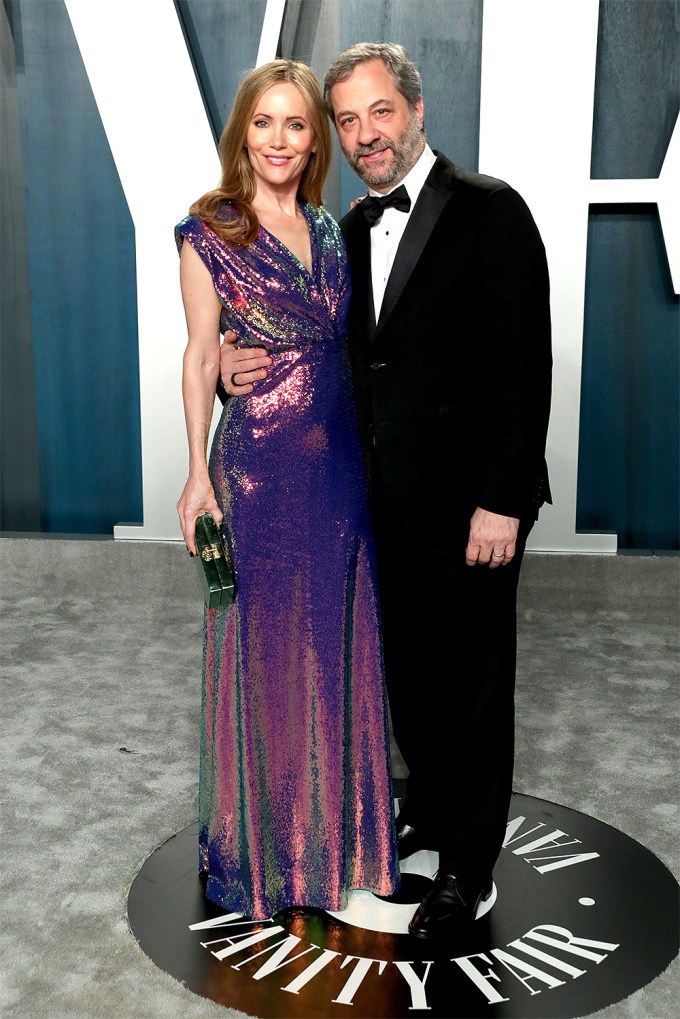Leslie Mann and Judd Apatow at the Vanity Fair Oscar Party