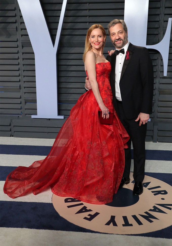 Leslie Mann and Judd Apatow at the 2018 Vanity Fair Oscar Party