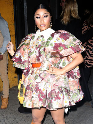 Nicki Minaj Is Cozy in Fendi Hoodie, Sweatpants & Celine Slides – Footwear  News
