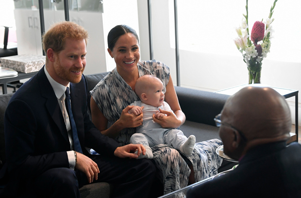prince harry, meghan markle, and archie harrison