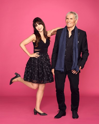 CELEBRITY DATING GAME - ABC's “Celebrity Dating Game” stars Zooey Deschanel and Michael Bolton. (ABC/Sami Drasin)