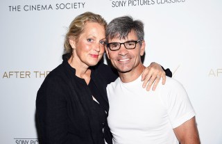 Ali Wentworth, George Stephanopoulos. Actress Ali Wentworth, left, and husband, journalist George Stephanopoulos, attend a special screening of "After the Wedding", hosted by Chopard with Sony Pictures Classics and The Cinema Society, at the Regal Essex, in New YorkNY Special Screening of "After the Wedding", New York, USA - 01 Aug 2019