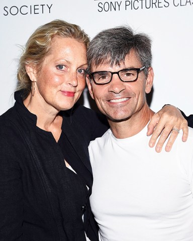 Ali Wentworth, George Stephanopoulos. Actress Ali Wentworth, left, and husband, journalist George Stephanopoulos, attend a special screening of "After the Wedding", hosted by Chopard with Sony Pictures Classics and The Cinema Society, at the Regal Essex, in New YorkNY Special Screening of "After the Wedding", New York, USA - 01 Aug 2019