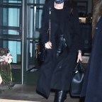 Anne Hathaway seen exiting her hotel while on a press tour for 'WeCrashed' in NYC