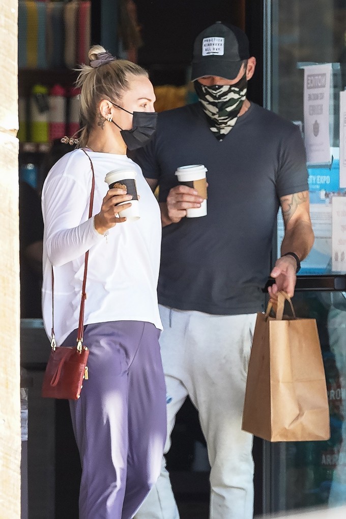 Sharna Burgess and Brian Austin Green At A Grocery Store