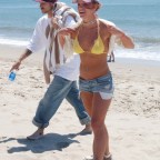 Britney Spears spends day at the beach, Pacific Palisades, California, USA - 23 Apr 2004