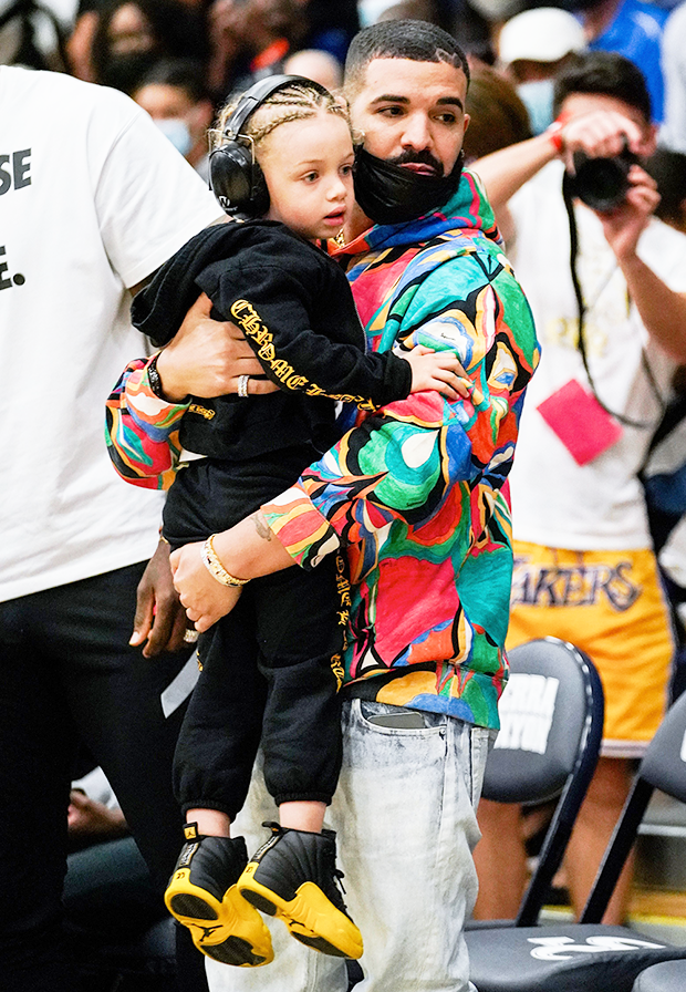 Drake Michael B Jordan Hang Out At Bronny James Basketball Game Hollywood Life