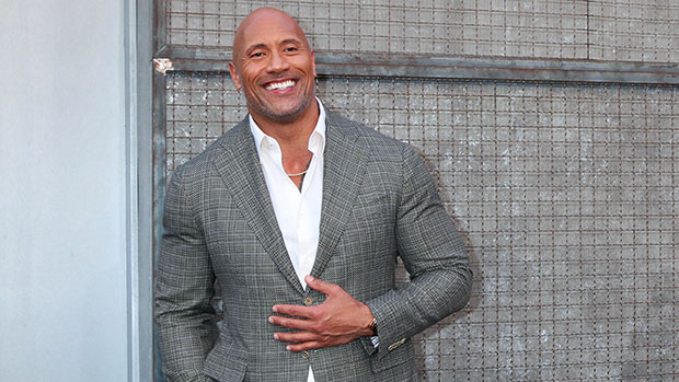 Dwayne Johnson shows off his ripped muscular thighs after gym leg-day