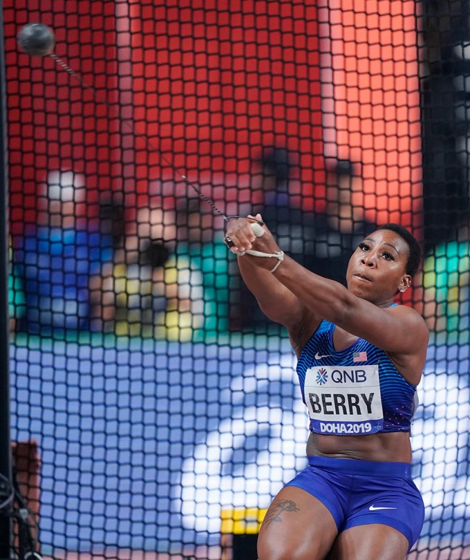 Gwen Berry at the 2019 World Athletics Championships