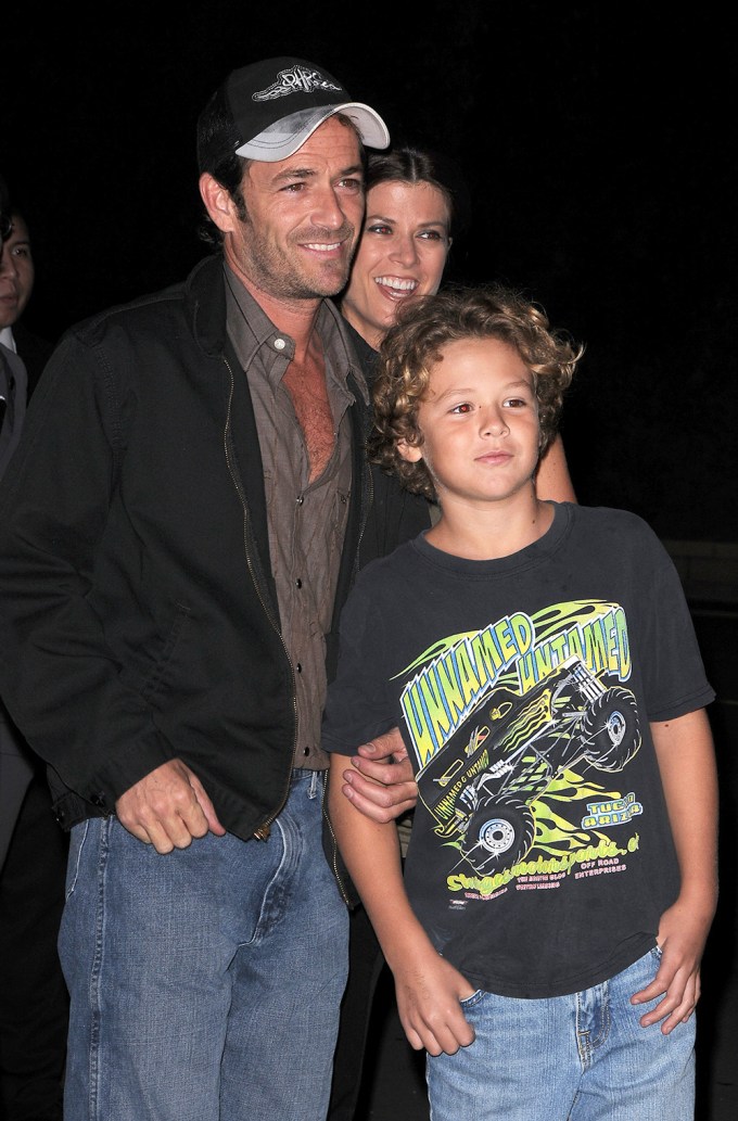 Jack Perry with Father Luke Perry in 2008