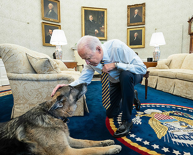 Joe Biden & Champ