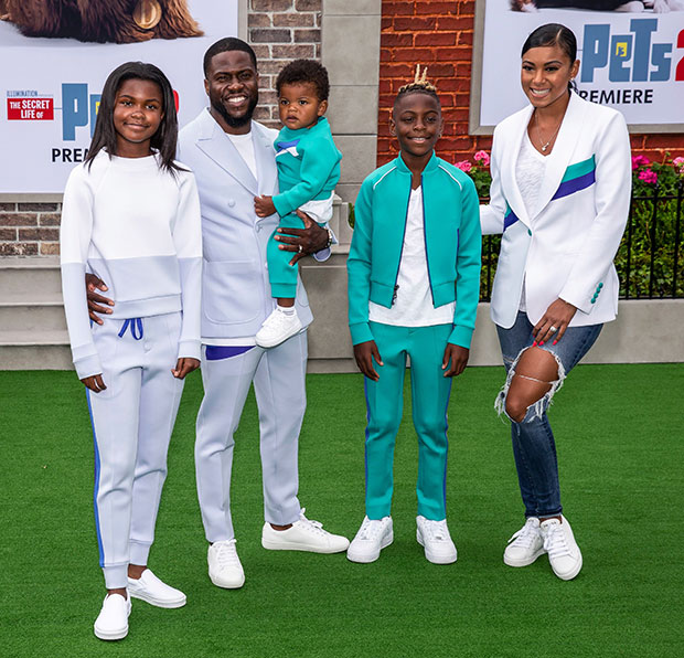 Heaven Hart, Kevin Hart, Kenzo Hart, Hendrix Hart, Eniko Parrish