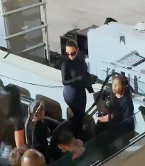 Kim Kardashian has again flown from LA to Georgia to watch estranged husband Kanye West’s livestream for his upcoming album ‘Donda.’ Kim and their kids -- North, Saint, Chicagoand Psalm -- were on the East Coast to attend Ye's second event at Mercedes-Benz Stadium in 2 weeks in anticipation of the release of his 10th studio album ... scheduled for Friday. 05 Aug 2021 Pictured: Kim kardashian. Photo credit: MEGA TheMegaAgency.com +1 888 505 6342 (Mega Agency TagID: MEGA776741_012.jpg) [Photo via Mega Agency]