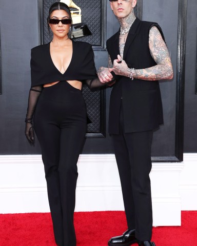 Kourtney Kardashian and Travis Barker
64th Annual Grammy Awards, Arrivals, MGM Grand Garden Arena, Las Vegas, USA - 03 Apr 2022