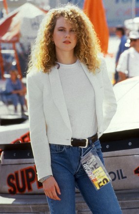 Editorial use only.  No book cover use.  Mandatory Credit: Photo by Paramount/Kobal/Shutterstock (5883956x) Nicole Kidman Days Of Thunder - 1990 Director: Tony Scott Paramount USA Scene Still Action/Adventure Days Of Thunder