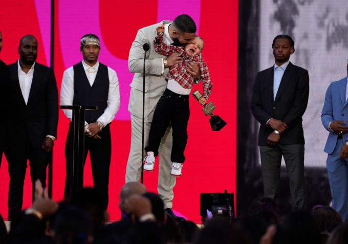 Drake & Adonis At The 2021 Billboard Music Awards