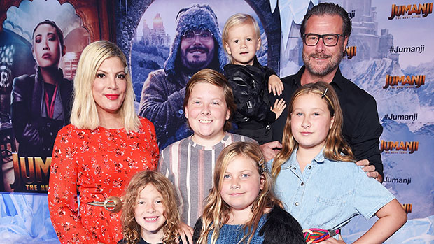 tori spelling, dean mcdermott, and their children