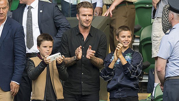 david beckham and romeo and cruz