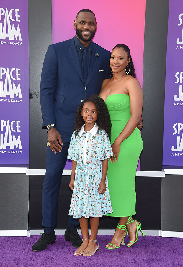 LeBron James supports his daughter, Zhuri, at her volleyball game