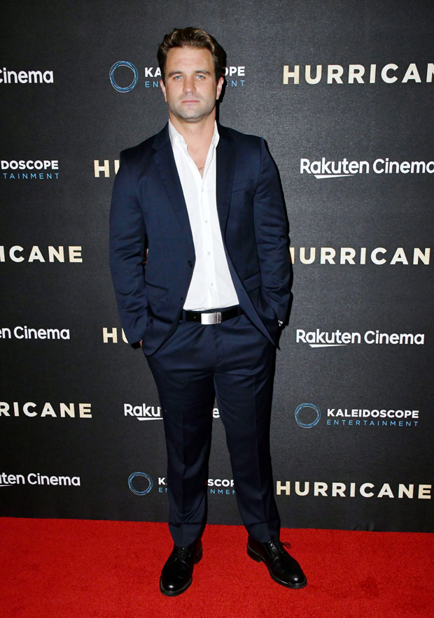 Milo Gibson at the premiere of Hurricane